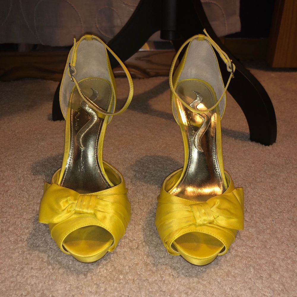 Nina Yellow Heels